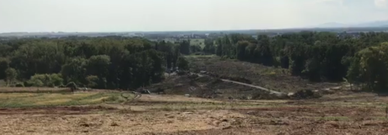 2018 09 19 GCO Kolbsheim vue chantier foret kolbsheim