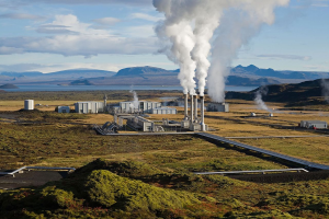 La centrale électrique géothermique de Nesjavellir, à Þingvellir, en Islande.