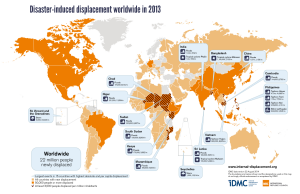 2014 09 17 IDMC  refugies climatiques world map 2013 