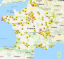 Carte des incinérateurs de France métropolitaine - septembre 2018 